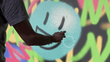 Authentic Spray Particle Detail